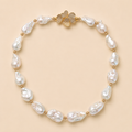 Floral Baroque Pearl Necklace