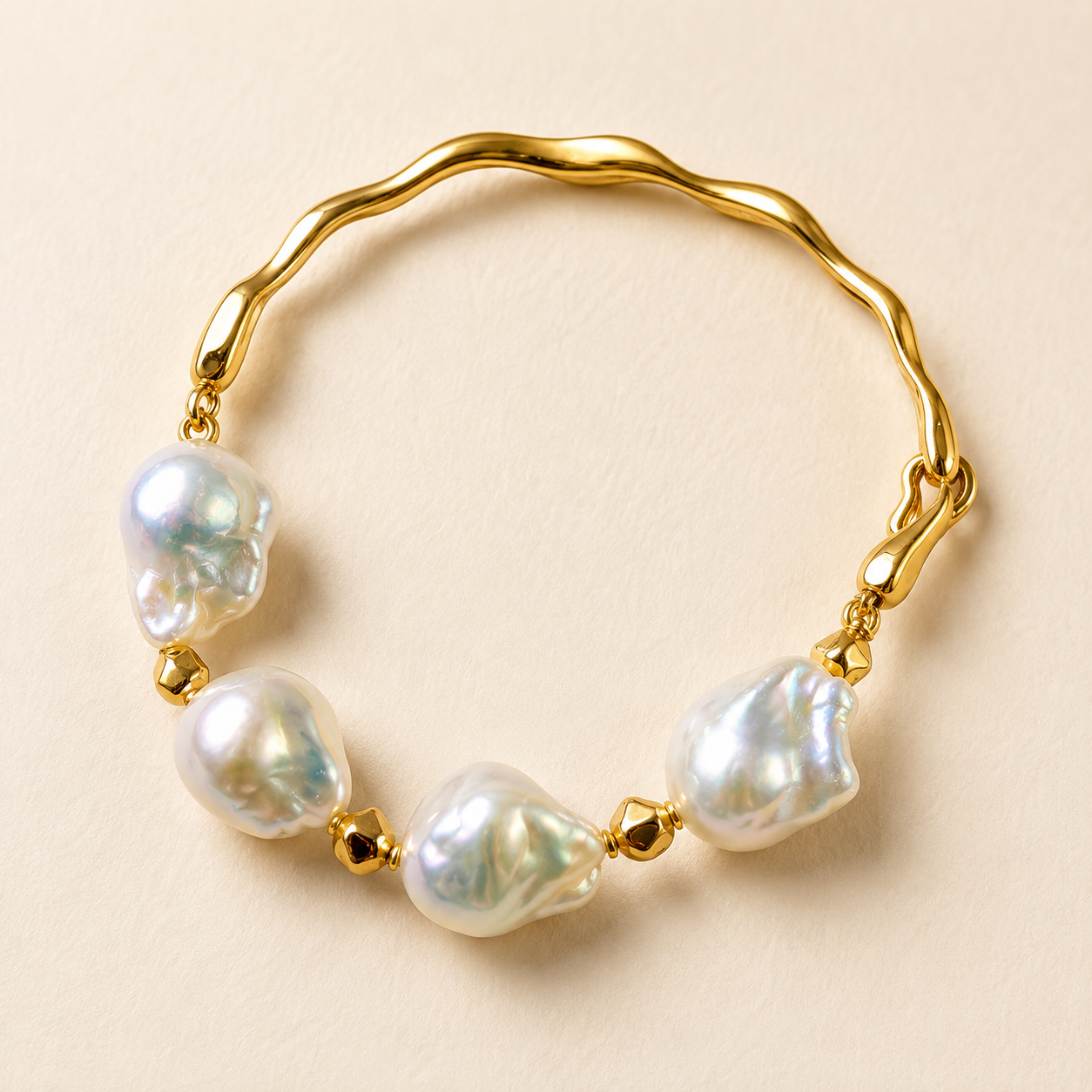 Aurora Tide Baroque Pearl Bracele