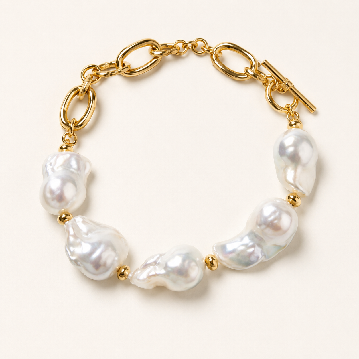 Baroque Pearl Toggle Bracelet