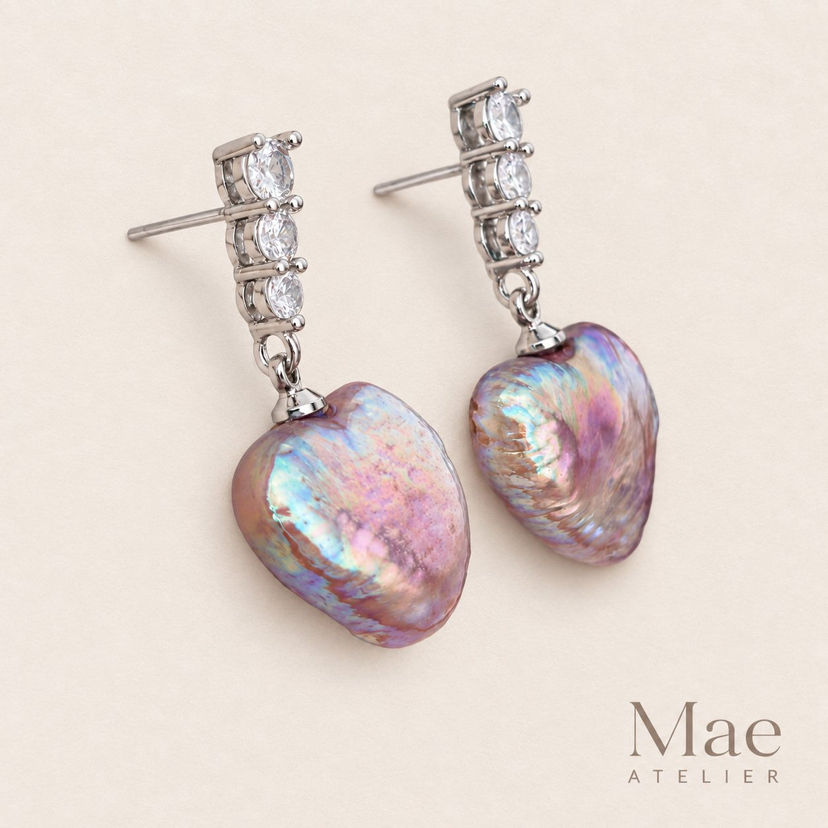 Earrings in Mae Atelier gift box